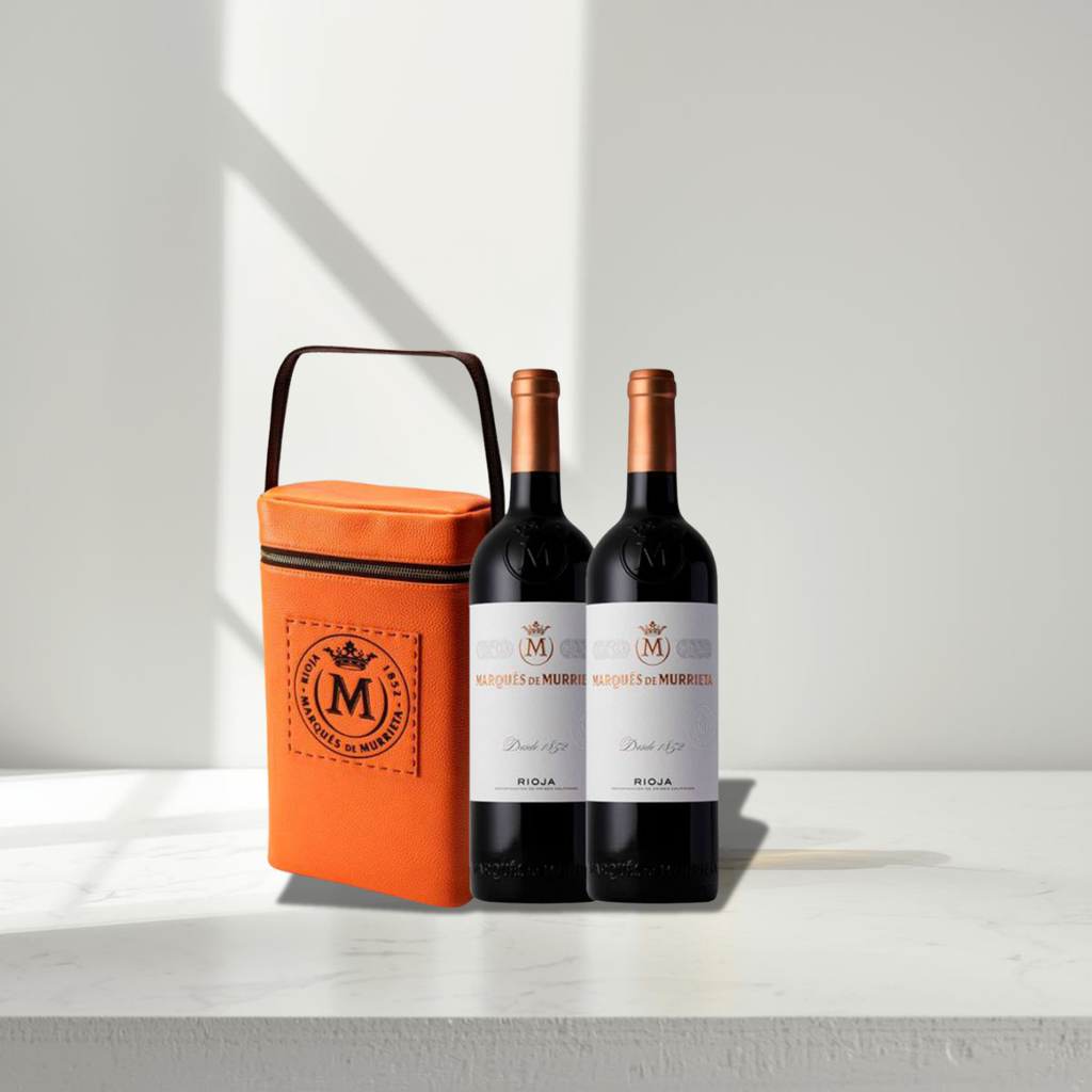 ESTUCHE VINO TINTO ESPECIAL 2 BOT. MARQUES DE MURRIETA