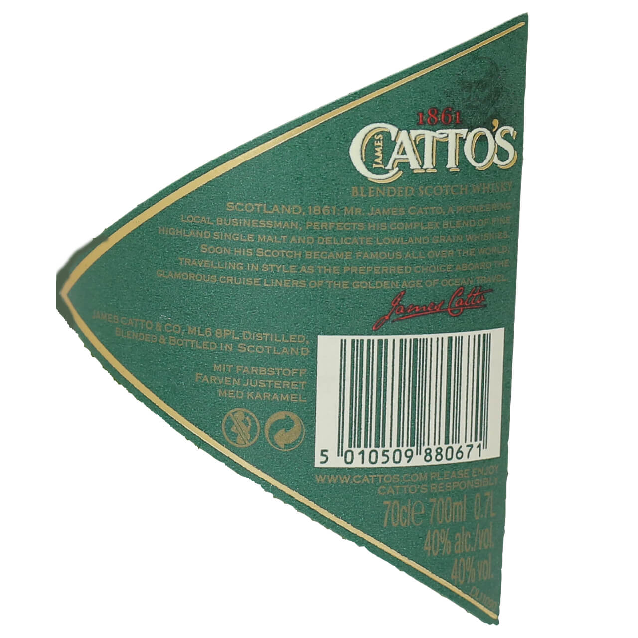 Whisky CATTO´S Reserva 12 años 70 cl Blended Scotch