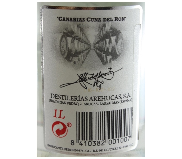 RON AREHUCAS CARTA BLANCA - 1l.