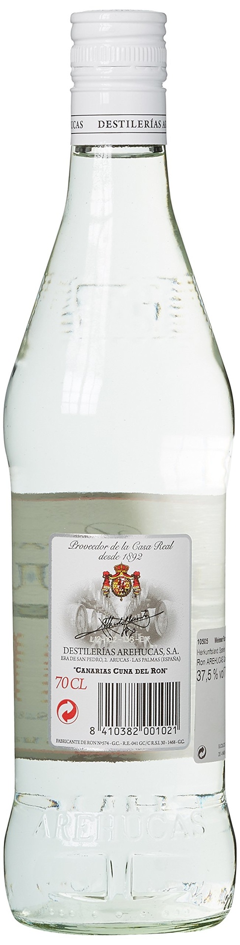 RON AREHUCAS CARTA BLANCA - 70cl.