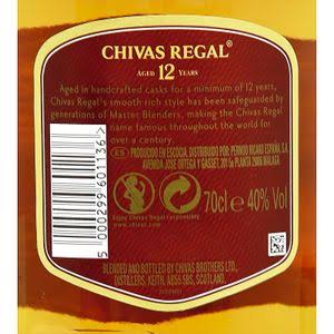 WHISKY CHIVAS REGAL 12 AÑOS - 70cl.