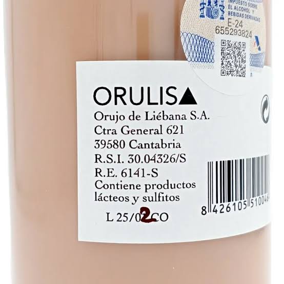 CREMA DE ORUJO JUSTINA DE LIEBANA