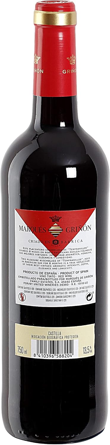 VINO TINTO MARQUÉS DE GRIÑÓN ROBLE 8 MESES BARRICA