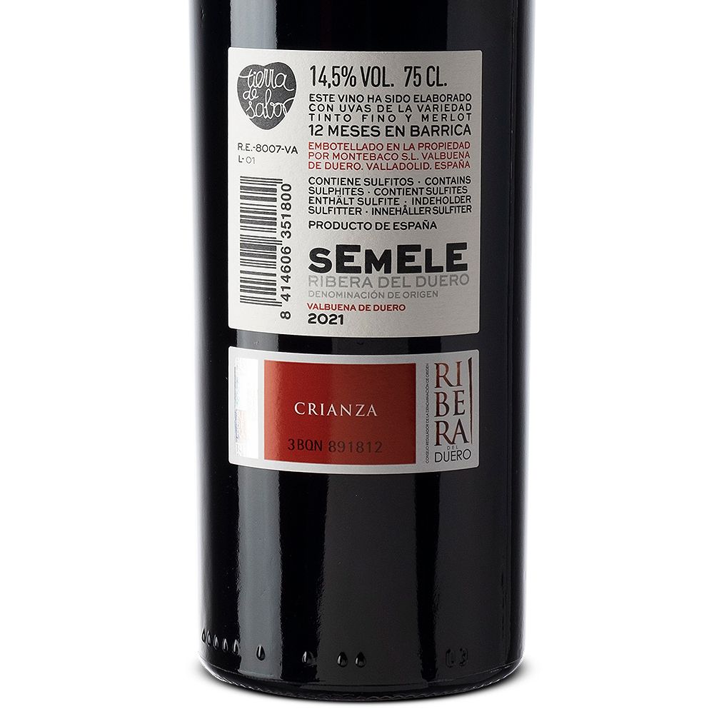 VINO TINTO SEMELE BODEGAS MONTEBACO