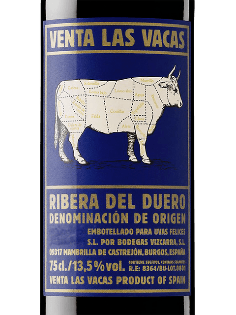 VINO TINTO VENTA LAS VACAS BODEGA UVAS FELICES
