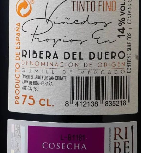 VINO TINTO SAN COBATE LA FINCA