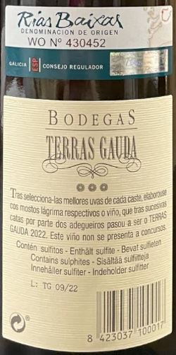 VINO BLANCO TERRAS GAUDA ALBARIÑO