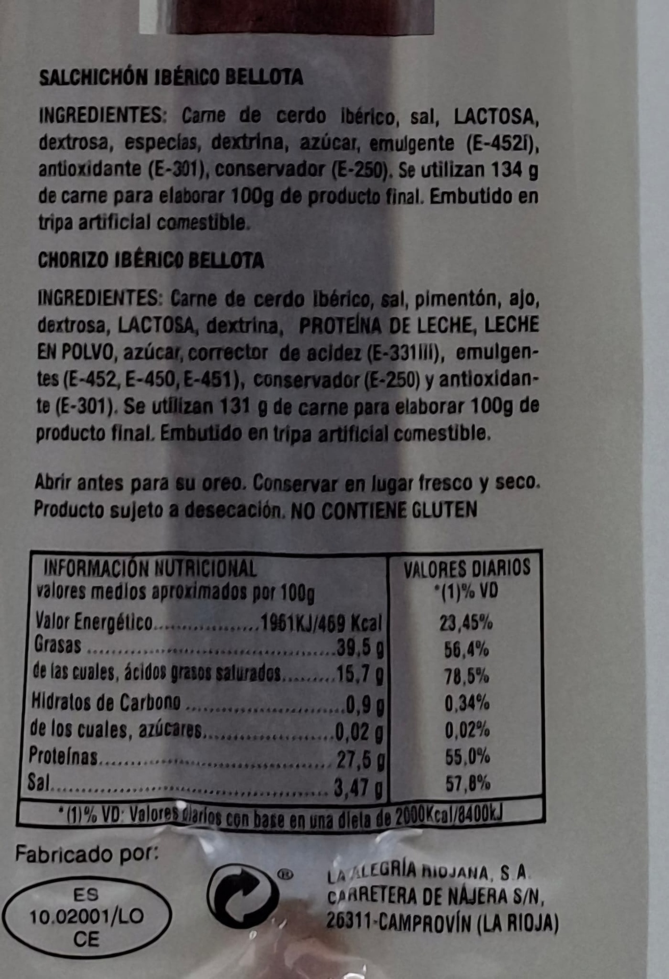 SALCHICHON IBERICO DE BELLOTA MONTELUZ 150G APROX