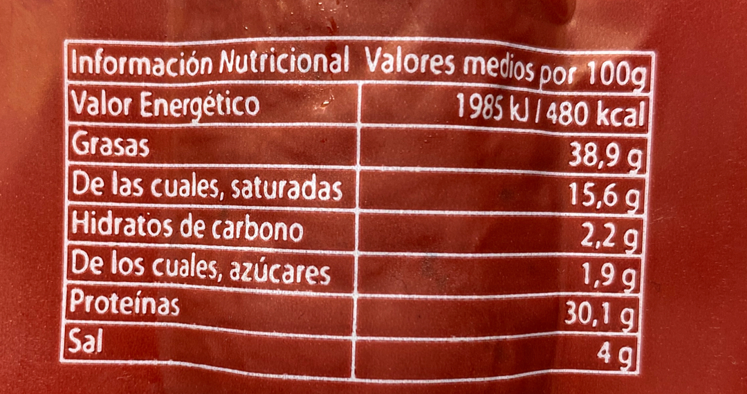CHORIZO IBERICO DE BELLOTA IBERICOS IZQUIERDO - 225g.