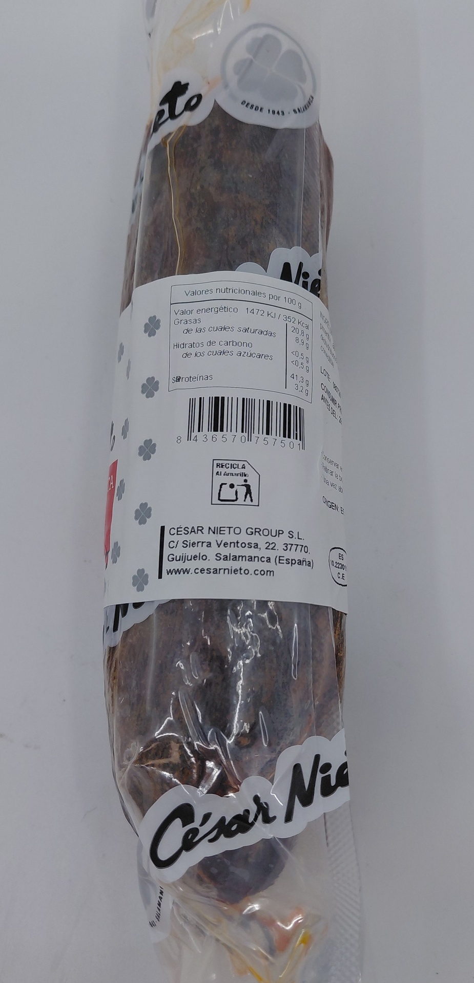 CAÑA DE LOMO IBERICO DE BELLOTA CESAR NIETO - 400/500g.