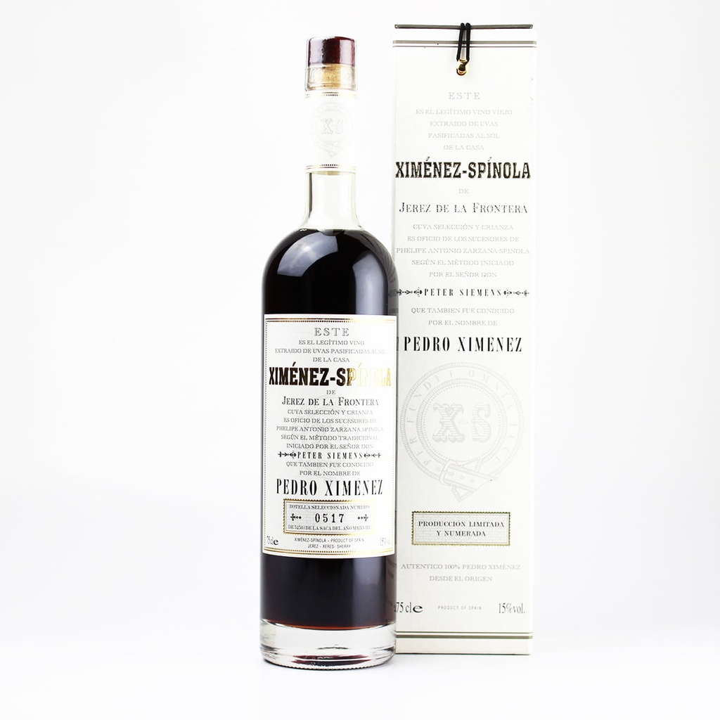 VINO TINTO XIMENEZ SPINOLA CONMEMORATIVO 100 AÑOS MUY VIEJO ESTUCHADO