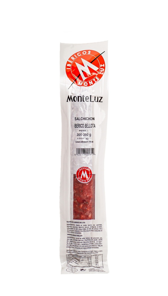 SALCHICHON IBERICO DE BELLOTA MONTELUZ - 300/350g.