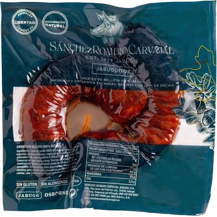 CHORIZO 100% IBÉRICO DE BELLOTA  JABUGUITOS SANCHEZ ROMERO CARVAJAL - 240g.