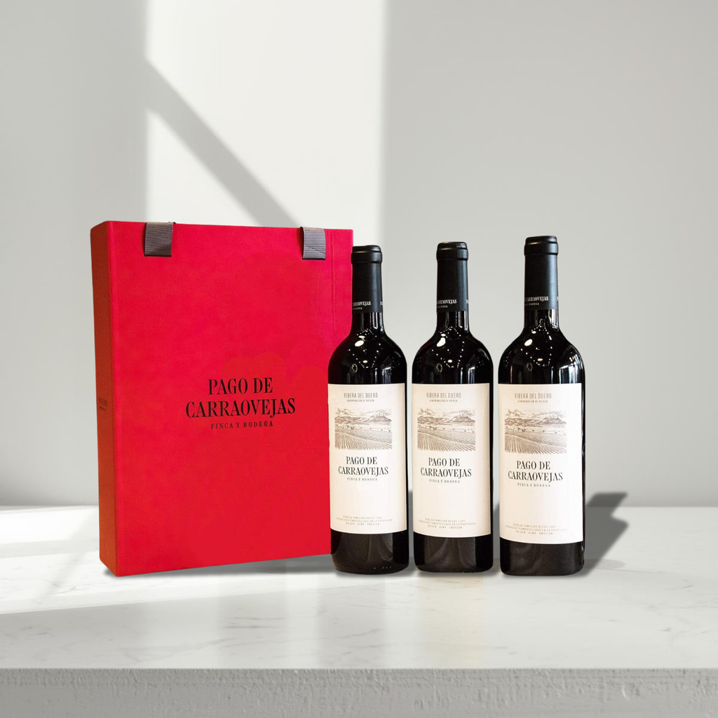 VINO TINTO PAGO DE CARRAOVEJAS 12 MESES EN BARRICA - ESTUCHE DE 3 BOTELLAS