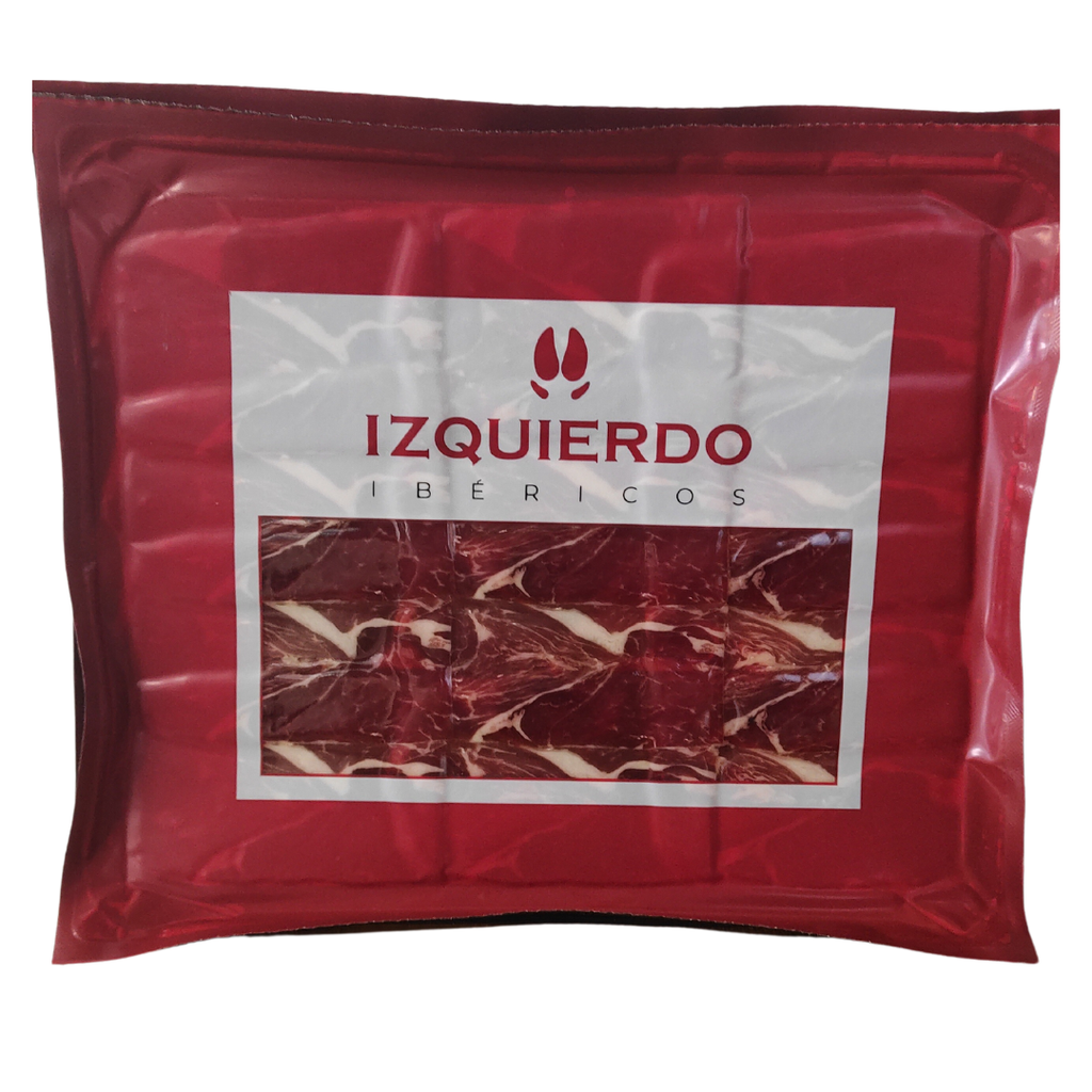 SOBRE JAMON 50% IBERICO CEBO IBERICOS IZQUIERDO - 100g.