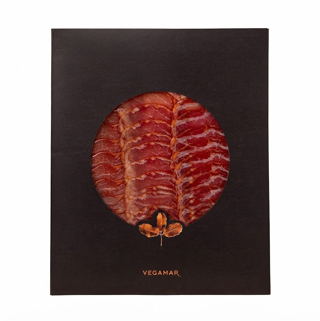 SOBRE LOMO LONCHEADO 50% IBERICO CEBO VEGAMAR ESTUCHADO - 100g.