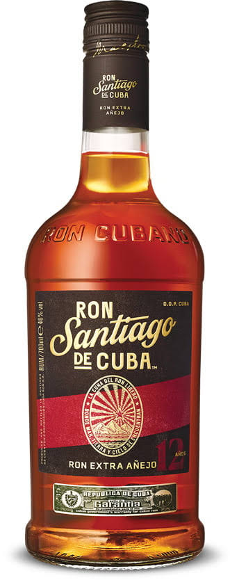 RON SANTIAGO DE CUBA EXTRA AÑEJO 12 AÑOS - 70cl.