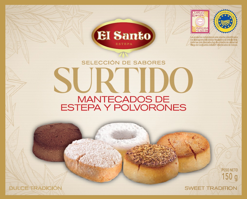 SURTIDO MANTECADOS Y POLVORONES EL SANTO 150G