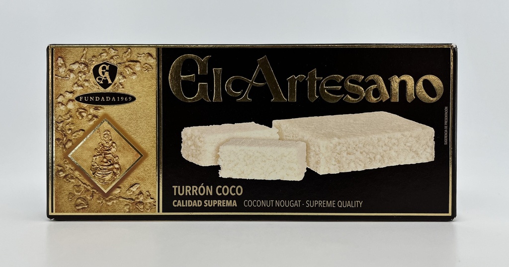 TURRON COCO CALIDAD SUPREMA EL ARTESANO 150G