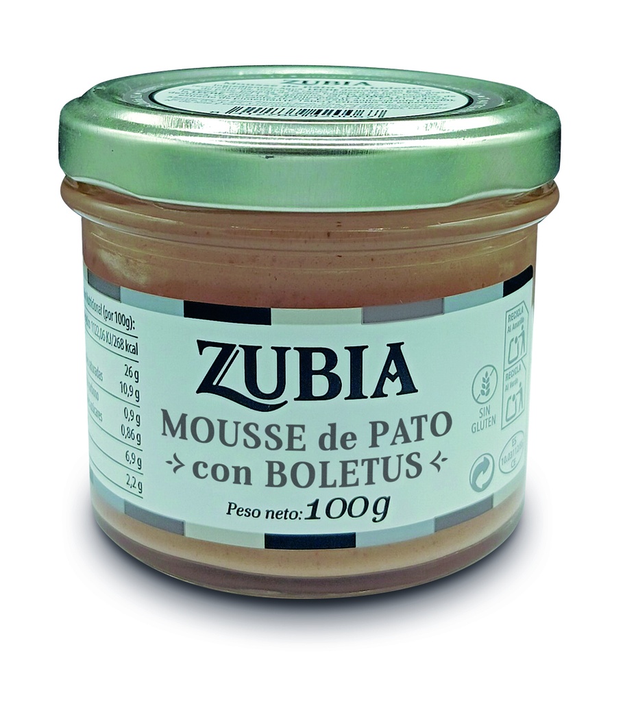TARRO MOUSSSE DE HIGADO DE PATO CON BOLETUS ZUBIA 100G
