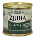 LATA PATE DE HIGADO DE PATO ZUBIA 100G
