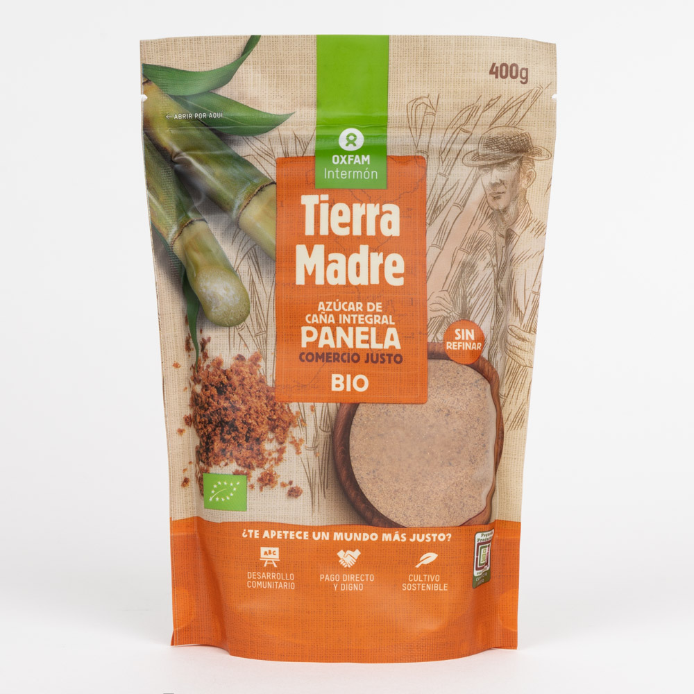 PANELA/AZÚCAR DE CAÑA INTEGRAL ECOLOGICO 400G TIERRA MADRE DE OXFAM INTERMON