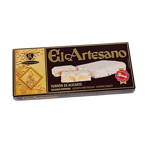 TURRON ALICANTE CALIDAD SUPREMA EL ARTESNAO D.O JIJONA 200G