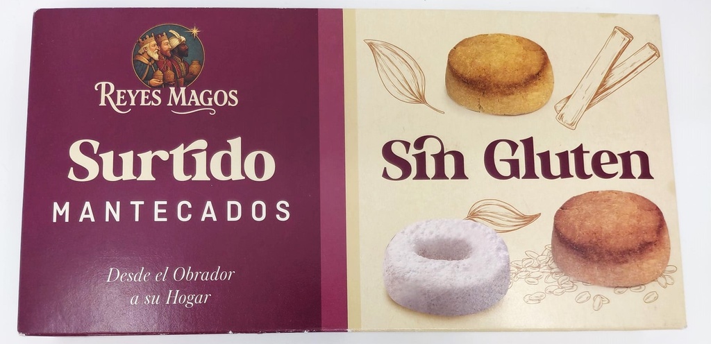 SURTIDO DE MANTECADOS REYES MAGOS SIN GLUTEN LA FAMA 170G