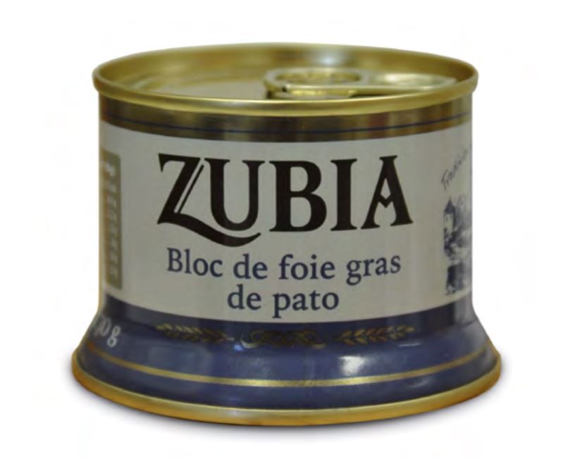 Lata Campana Bloc de Foie de Pato 98% 130g ZUBIA