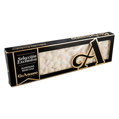 TURRON ALICANTE ALMENDRA MARCONA SELECCION EXCLUSIVA EL ARTESANO 220G