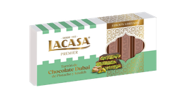 [6CDL2] TURRÓN DE CHOCOLATE STILO DUBAI DE PISTACHO Y KATAIFI LA CASA 225G